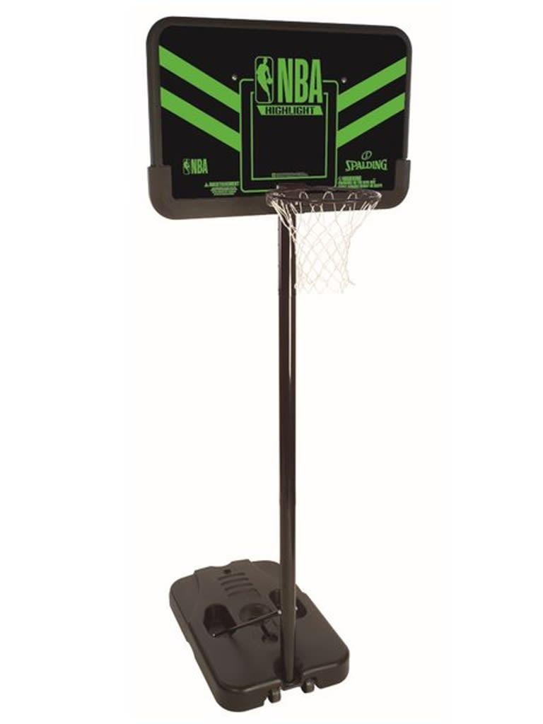 حامل حلقة كرة السلة مع لوحة خلفية بمقاس 44 بوصة سبالدينج Spalding Highlight Composite Portable System