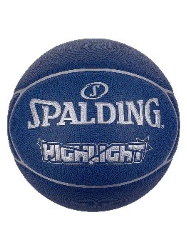 Spalding Highlight Blue Silver Composite Basketball - Size 7 - SW1hZ2U6MTUxNDcwNA==