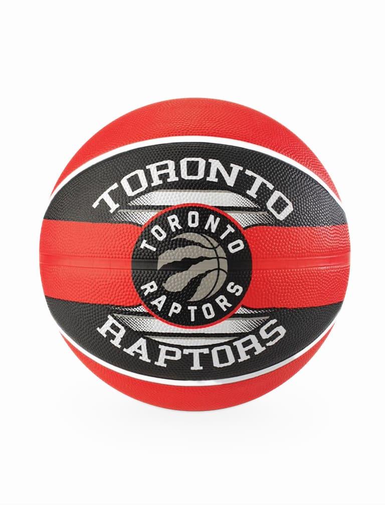 كرة باسكت قياس 7 سبالدينج أحمر وأسود Spalding NBA Team Rubber Basketball Toronto Raptors Size 7