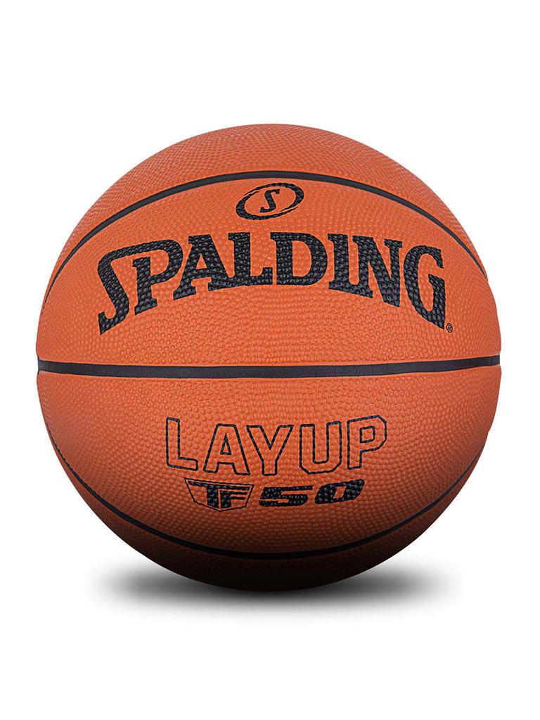 كرة باسكت قياس 7 سبالدينج  برتقالي وأسود Spalding Layup TF-50 Rubber Basketball Size 7