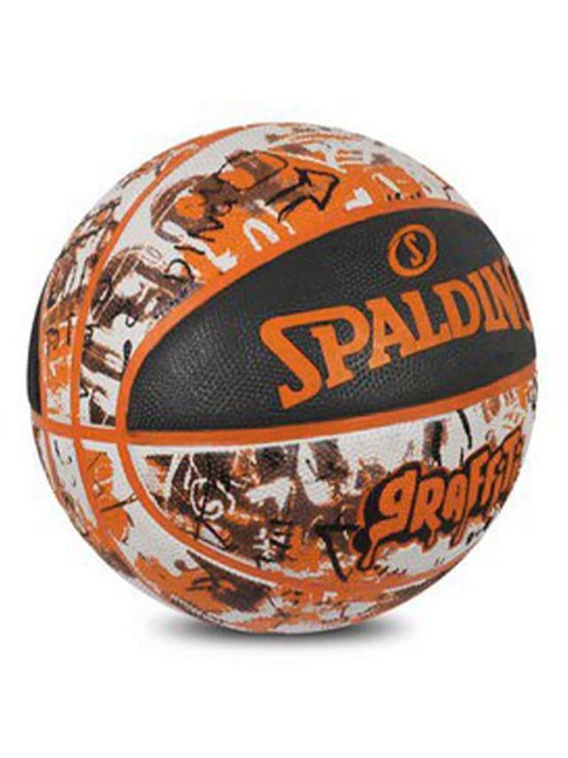 كرة سلة قياس 7 مع غطاء مقاوم للتآكل سبالدينج برتقالي وأسود مع رسومات Spalding Graffiti Basketball Size 7 - SW1hZ2U6MTUxNjcyMQ==