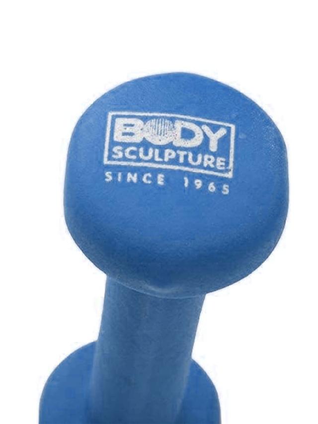 اثقال حديد دمبل 2 كيلو غرام عدد 1 بودي سكلبتشر أزرق Body Sculpture Neoprene Dumbbell Weight