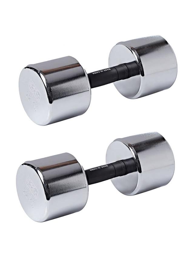اوزان الحديد دمبل كروم 22 كيلو غرام عدد 2 بودي سكلبتشر Body Sculpture Chrome Dumbbell With Plastic Handle Weight