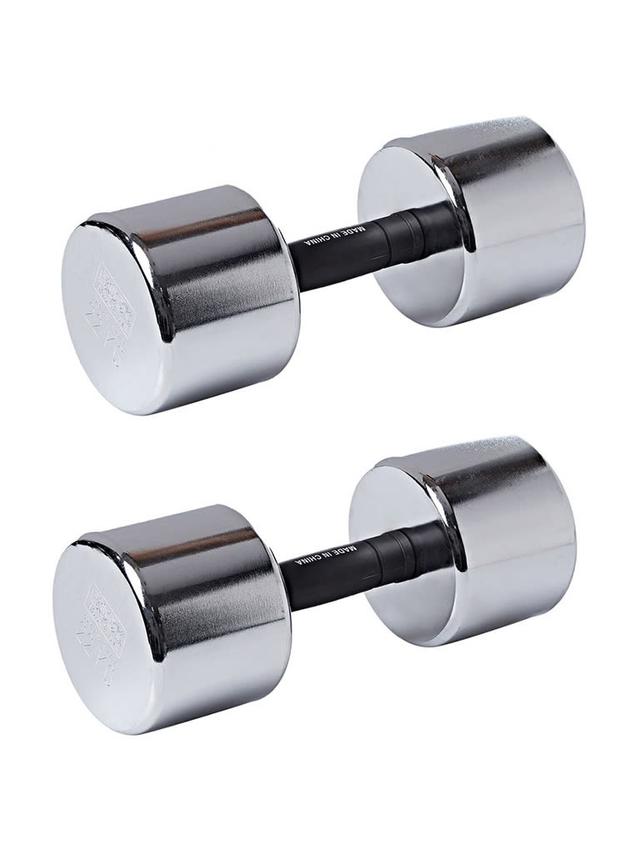 اوزان الحديد دمبل كروم 22 كيلو غرام عدد 2 بودي سكلبتشر Body Sculpture Chrome Dumbbell With Plastic Handle Weight - SW1hZ2U6MTU0OTI0NA==