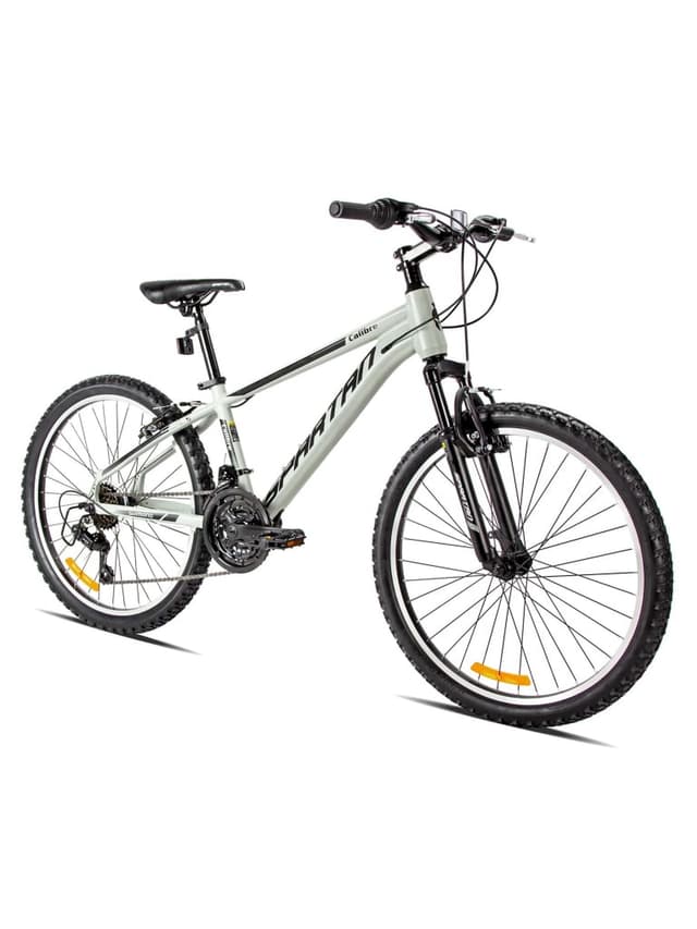سيكل رياضي مقاس 24 انش بسرعات متغيرة لون رمادي رملي سبارتان Spartan 24 inch Calibre MTB Alloy Bicycle