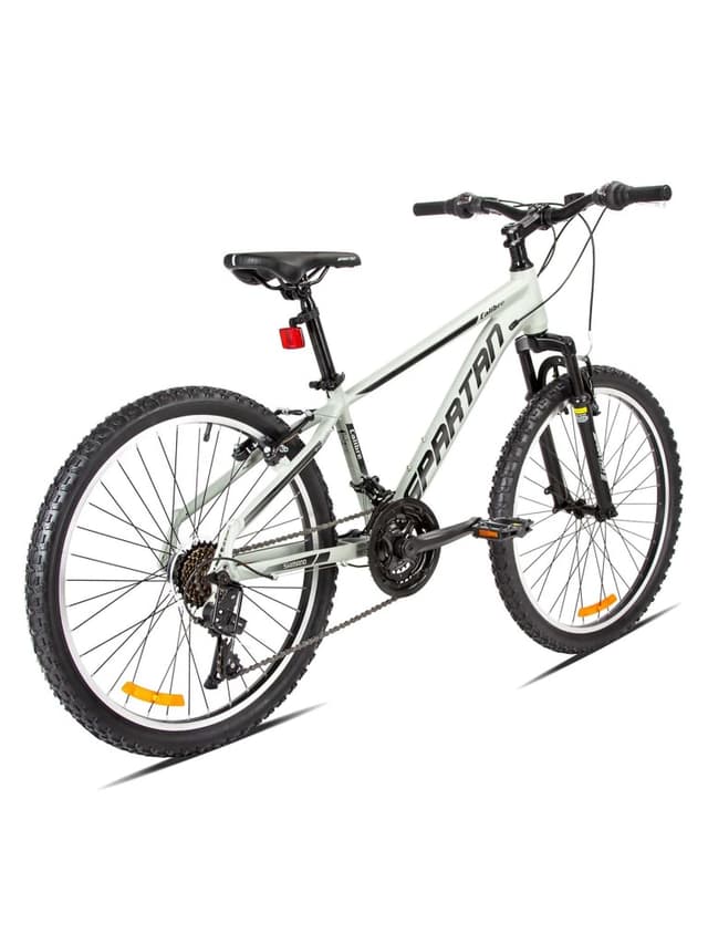 سيكل رياضي مقاس 24 انش بسرعات متغيرة لون رمادي رملي سبارتان Spartan 24 inch Calibre MTB Alloy Bicycle