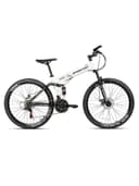 Spartan 26 inch Alpha Dual Sus Folding Bike Color White