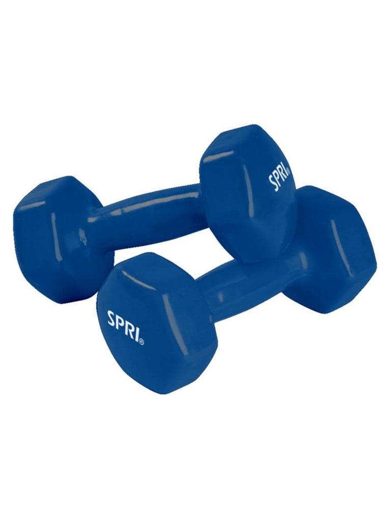 طقم دنابل 5 رطل عدد 2 لون كحلي من سبري SPRI Vinyl Dumbbells Pair