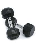 دمبل مطاطي 20 رطل سبري SPRI Deluxe Rubber Dumbbells Weight 20 Lb