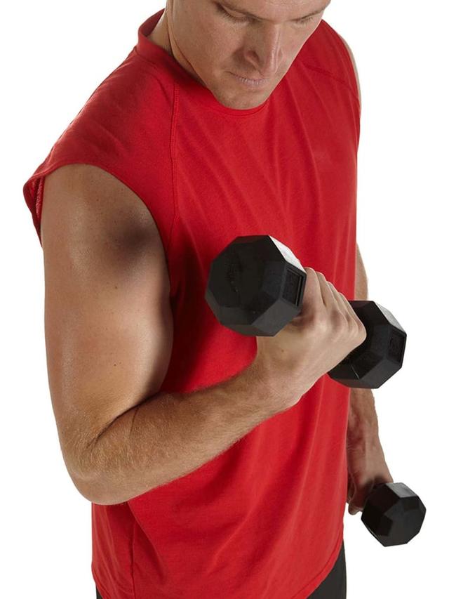 دمبل مطاطي 20 رطل سبري SPRI Deluxe Rubber Dumbbells Weight 20 Lb