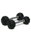 دمبل مطاطي 20 رطل سبري SPRI Deluxe Rubber Dumbbells Weight 20 Lb