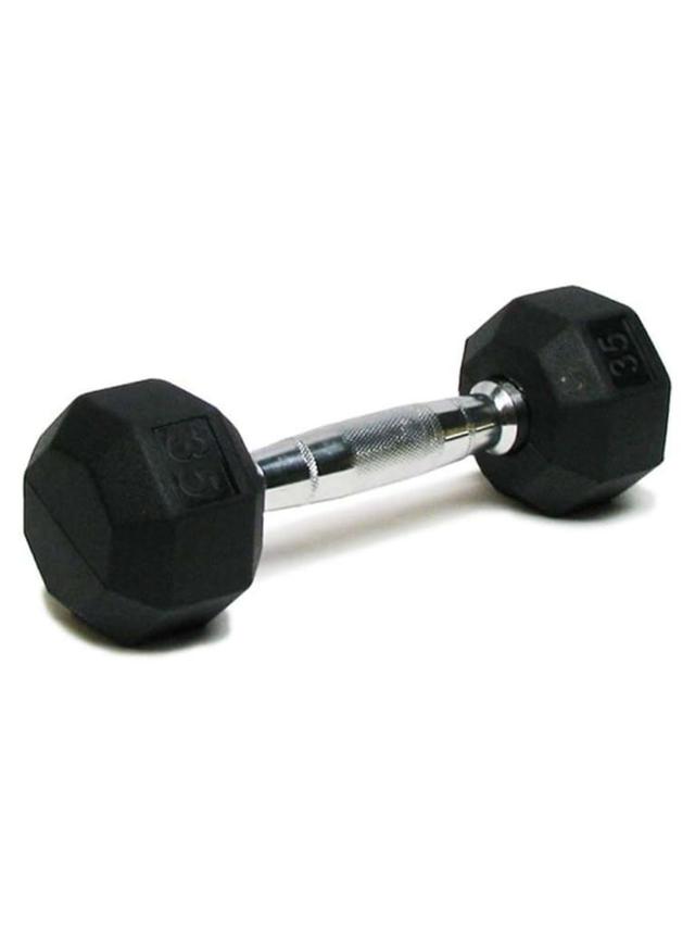 SPRI Deluxe Rubber Dumbbells Weight 35 LB - SW1hZ2U6MTUzODk0Nw==