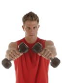 SPRI Deluxe Rubber Dumbbells Weight 40 Lb