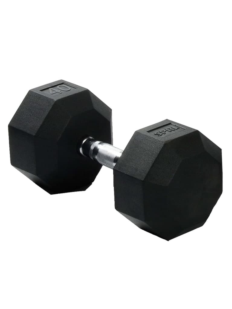 SPRI Deluxe Rubber Dumbbells Weight 40 Lb