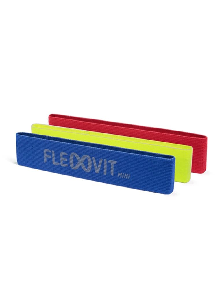 FLEXVIT Elastic and Robust Loop | Set of 3 -Yellow Blue Red