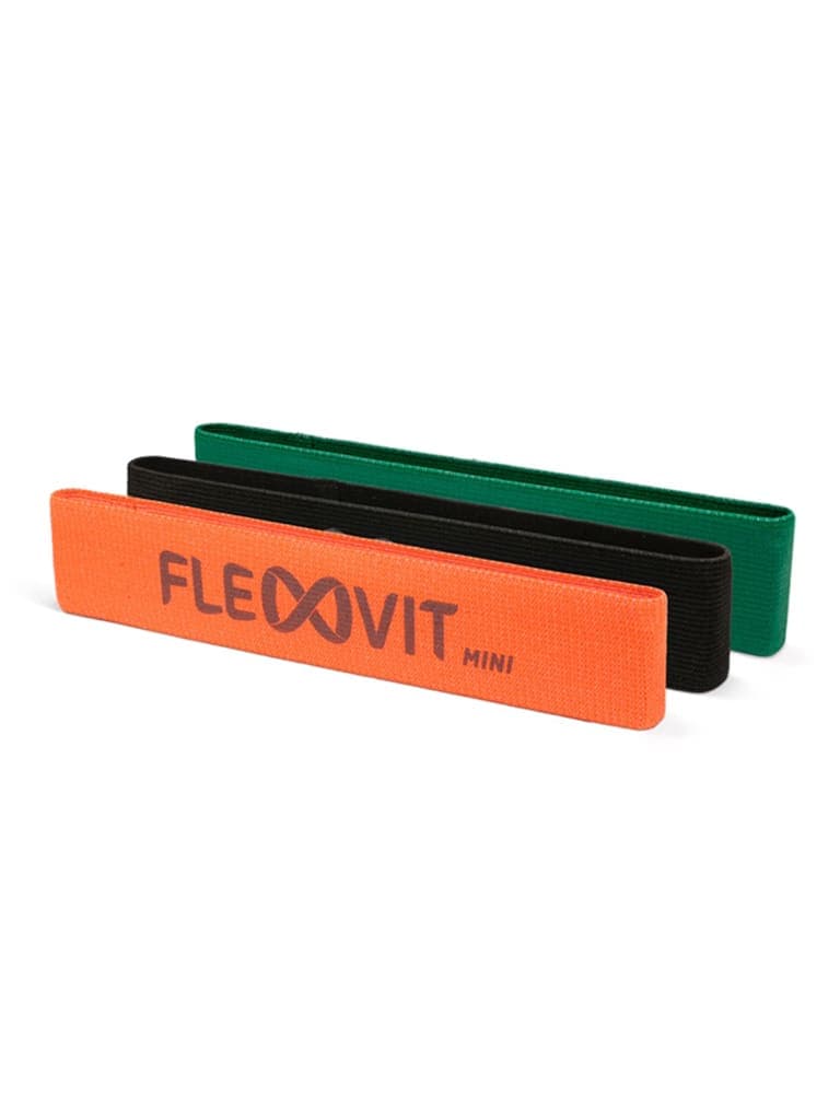 FLEXVIT Elastic and Robust Loop | Set of 3 - Orange Green Black