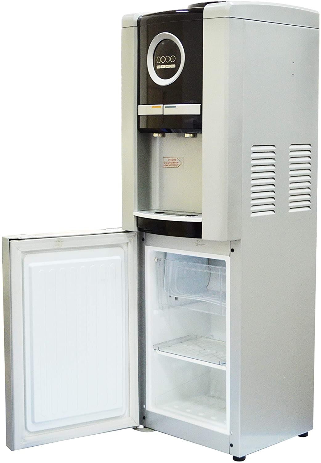 Sure Top Loading Water Dispenser With Refrigerator And Freezer, Silver - G10 - SUREG10