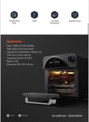 فرن كهربائي صغير وقلاية هوائية مدمجة بورودو 14.5 لتر 1700 واط Porodo Dual Mode Touch Control Air Fryer & Oven