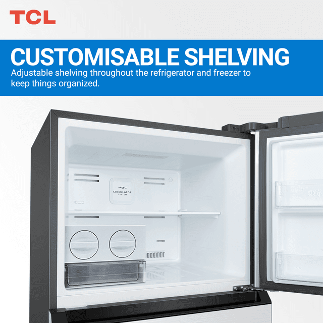 ثلاجة دولابي بابين 700 لتر فضي تي سي ال TCL 700 Litre Top Mount Refrigerator Inox P700TMN - SW1hZ2U6MTU1NTE3NA==