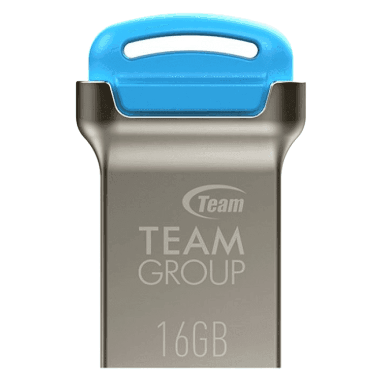 فلاشة ميموري مقاومة للماء أزرق و فضي تيم غروبTEAMGROUP C161 Water Proof USB 2.0 Flash Drive 16gb