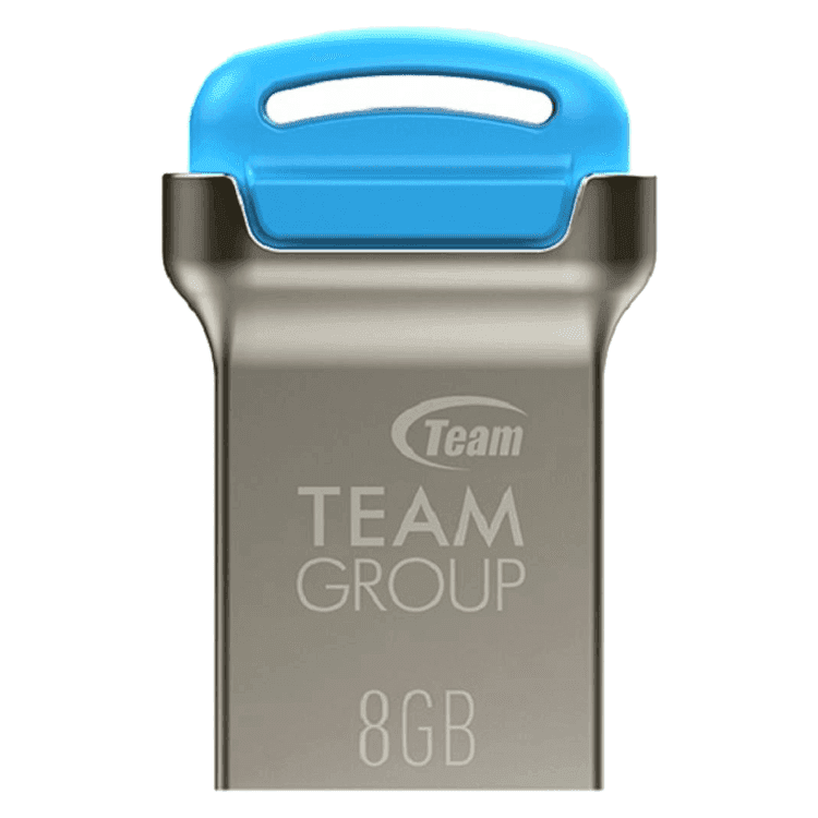 فلاشة ميموري مقاومة للماء فضي و أزرق تيم غروب TEAMGROUP C161 Water Proof USB 2.0 Flash Drive 8gb