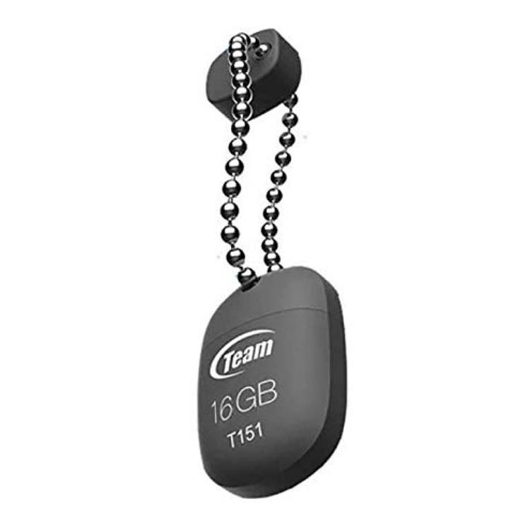 فلاشة ميموري USB 2.0 مقاومة للماء أسود تيم غروب TEAMGROUP T151 Water Proof  USB 2.0 Flash Drive 16gb