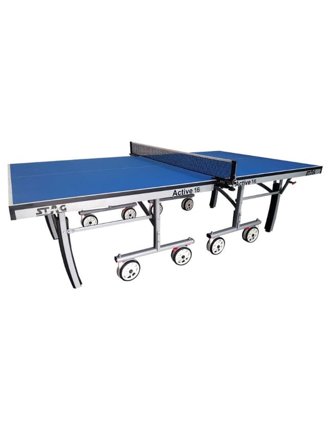 طاولة تنس الطاولة بينغ بونغ سماكة 16 من ستاغ Stag - Active 16 Table Tennis Table - 703631