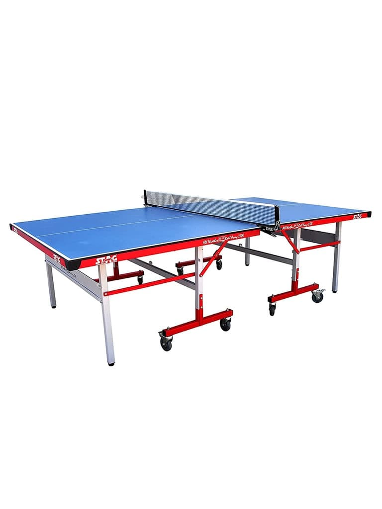 Stag 12mm Outdoor Rollaway Table Tennis Table with COMPREG Top | 22 x 42mm