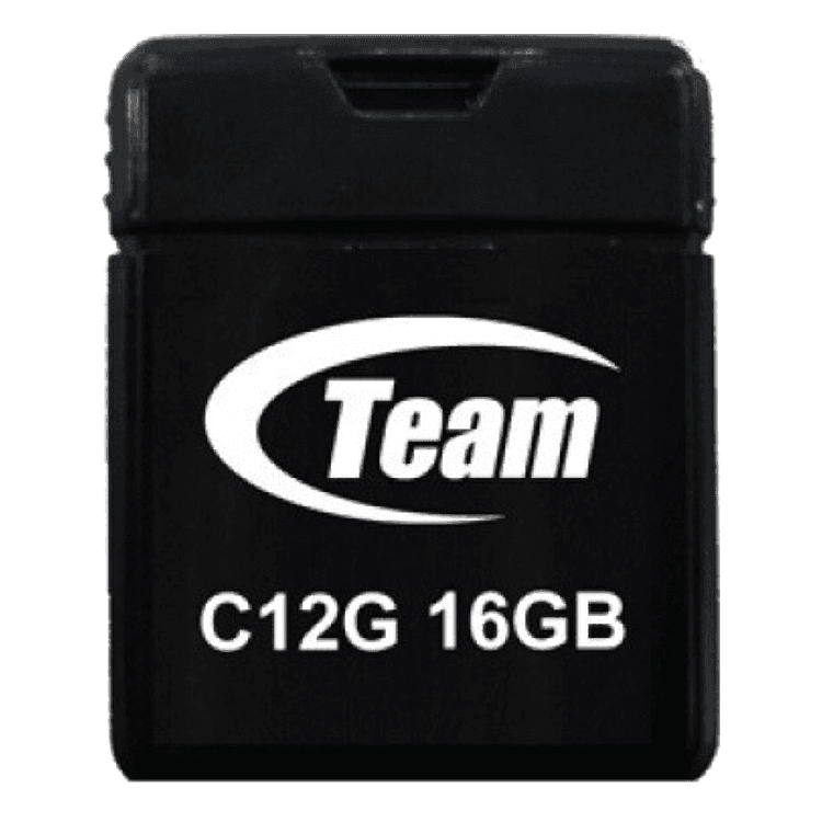 فلاشة ميموري مقاومة للماء أسود تيم غروب TeamGroup C12G Water Proof USB 2.0 Flash Drive 16gb