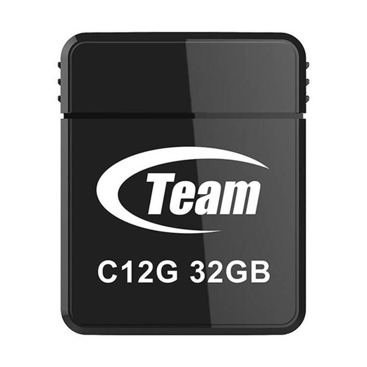 فلاشة ميموري مقاومة للماء أسود تيم غروب TeamGroup C12G Water Proof USB 2.0 Flash Drive 32gb
