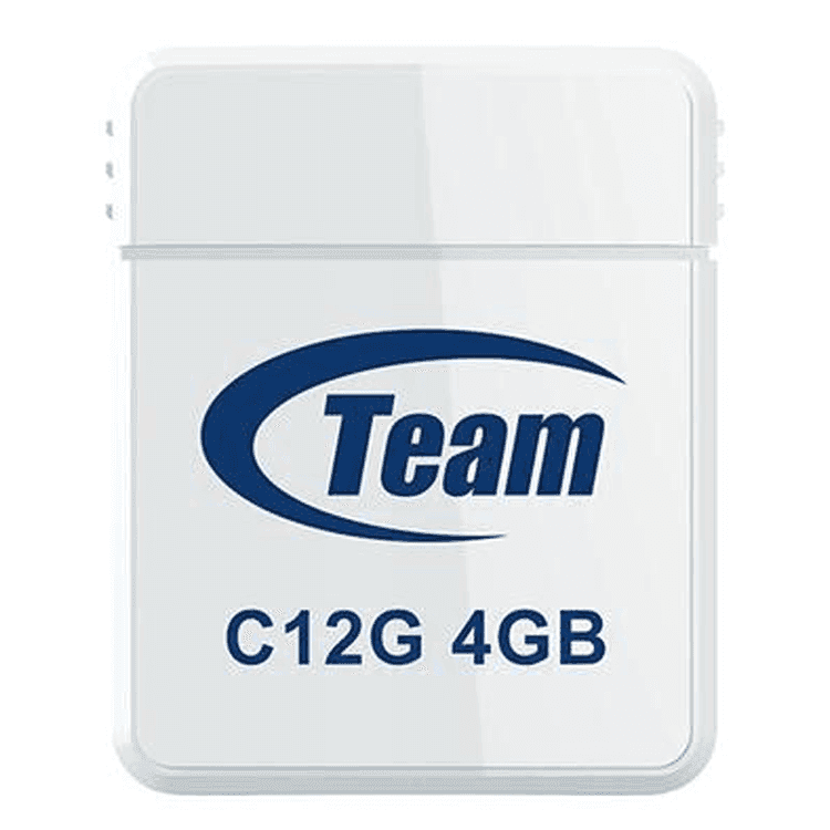 فلاشة ميموري مقاومة للماء أبيض تيم غروب TeamGroup C12G Water Proof USB 2.0 Flash Drive 4gb