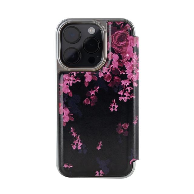 Ted Baker iPhone 15 Pro Max Mirror Folio Flower Border - SW1hZ2U6MTU5MDIzOA==