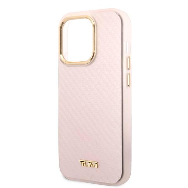 Tumi Aluminum Carbon Pattern Hard Case for iPhone 14 Pro Max - Light Pink - SW1hZ2U6MTYxMTU5OQ==
