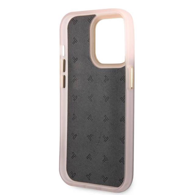 جراب آيفون 14 برو ماكس من الألمنيوم بولي كربونات وردي فاتح من توميTumi Aluminum Carbon Pattern Hard Case for iPhone 14 Pro Max - SW1hZ2U6MTYxMTYwMQ==