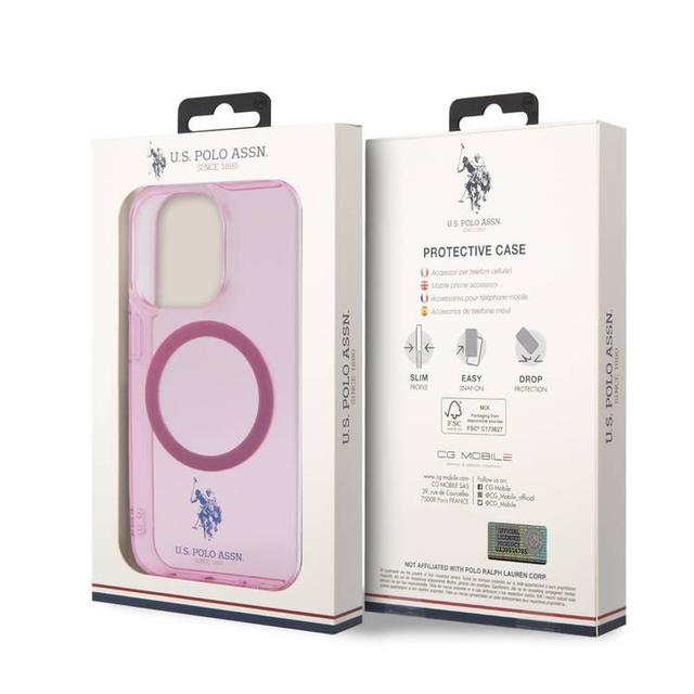 U.S.Polo Assn. Magsafe DH Hard Case for iPhone 14 Pro Max (6.7") - Pink - SW1hZ2U6MTYxMDgzMQ==