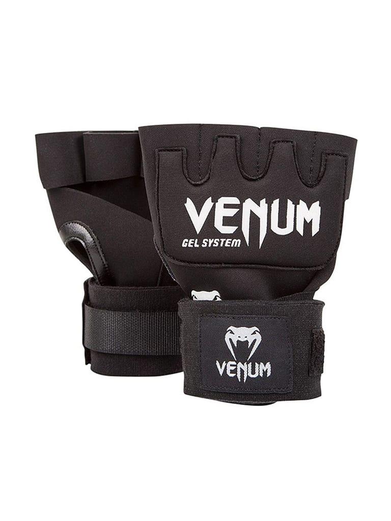 ربطة معصم لقفازات الملاكمة أسود فينوم Venum Kontact Gel Glove Wraps