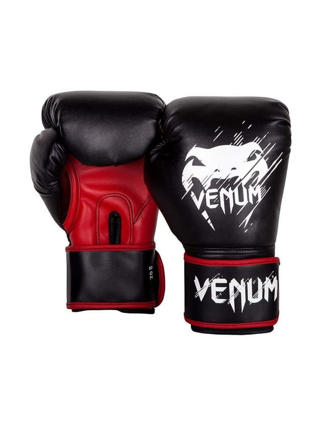 قفازات ملاكمة للاطفال 6 أونصة أحمر وأسود فينوم Venum Contender Kids Boxing Gloves