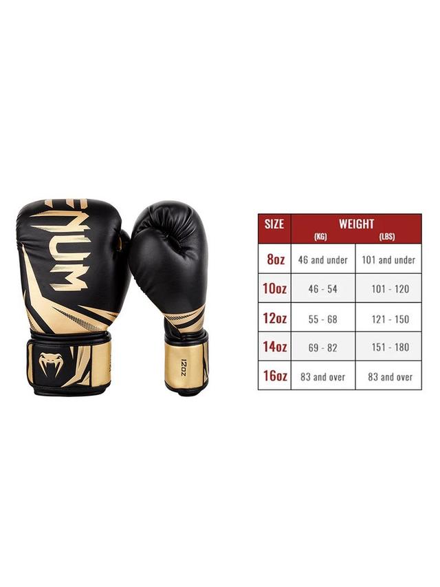 قفاز ملاكمة جلد صناعي 10 أونصة أسود وذهبي فينوم Venum Challenger 3.0 Boxing Gloves - SW1hZ2U6MTUyMzQ1MA==