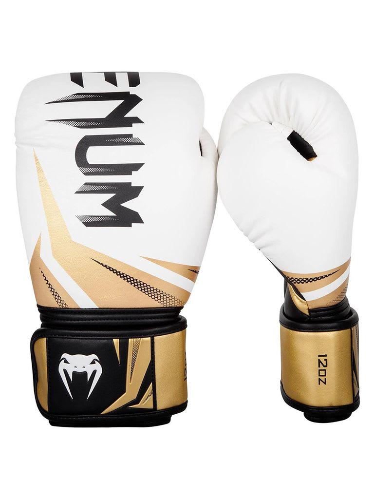 Venum Chalngr 3.0 Boxng Gloves | White-Black-Gold Color White/Black/GoldWeight 10 Ounce