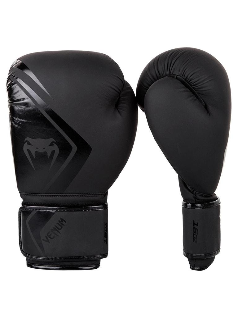 قفازات ملاكمة 10 أونصة أسود فينوم Venum Contender 2.0 Boxing Gloves