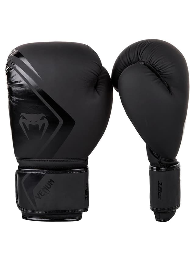 Venum Contender 2.0 Boxing Gloves Color Black/BlackSize 12 Oz Jomla.ae