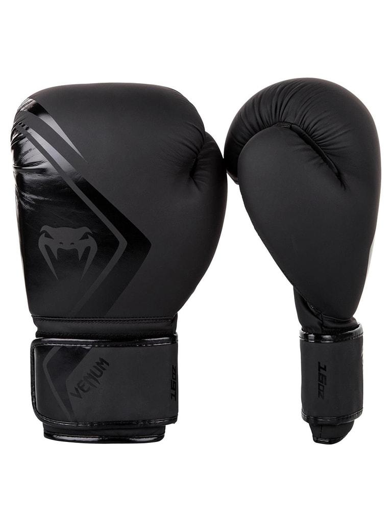 قفاز ملاكمة جلد صناعي 16 أونصة أسود فينوم Venum Contender 2.0 Boxing Glove