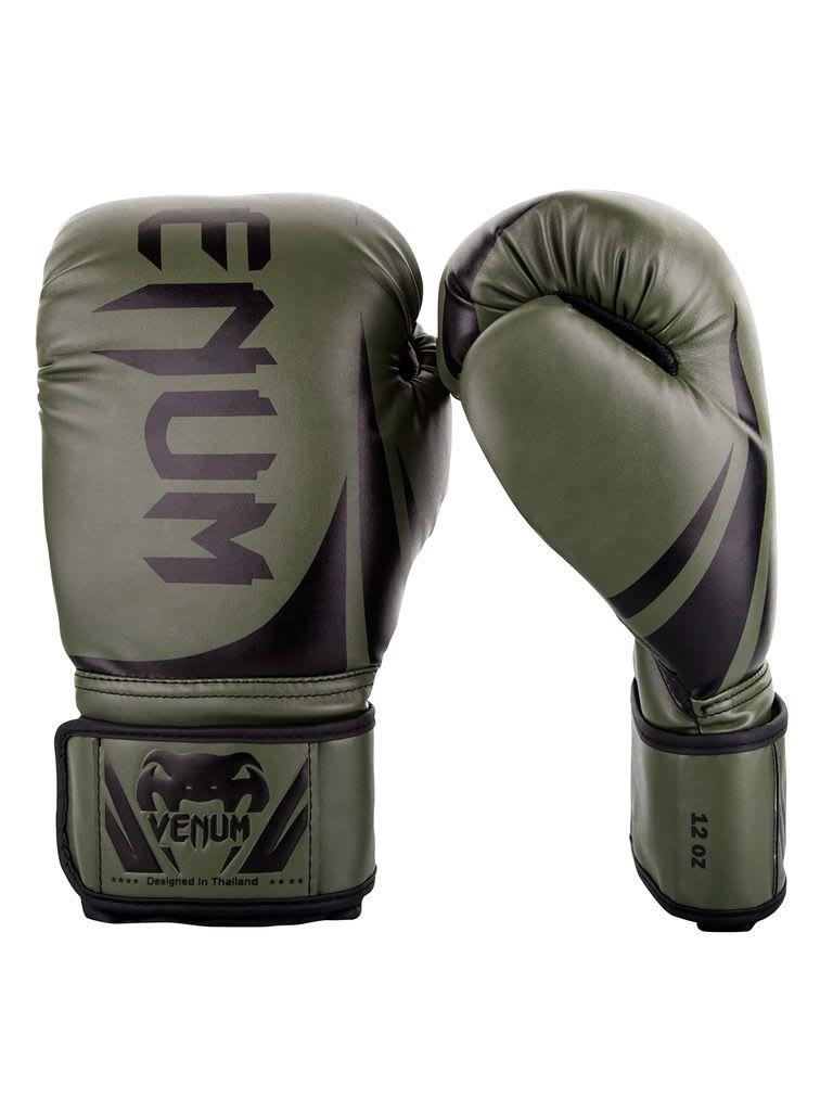 قفازات ملاكمة 10 أونصة أسود وخاكي فينوم Venum Challenger 2.0 Boxing Glove