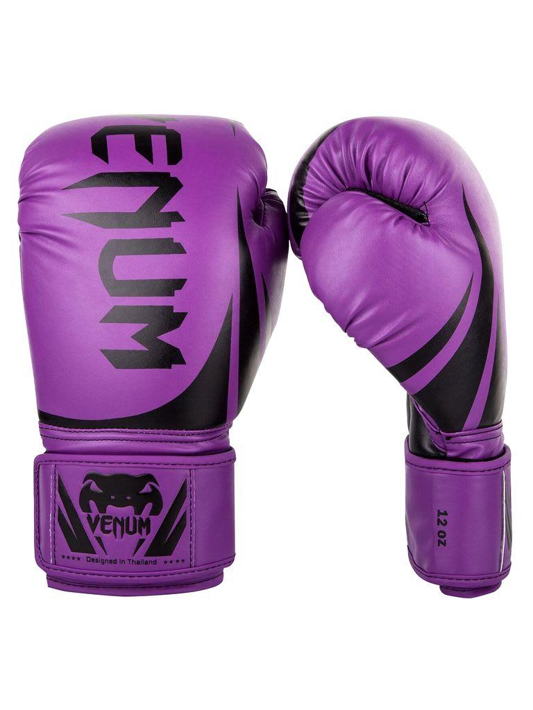 قفازات ملاكمة 10 أونصة أسود وبنفسجي فينوم Venum Challenger 2.0 Boxing Glove