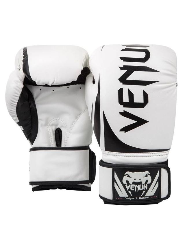 قفاز ملاكمة جلد صناعي 10 أونصة أبيض وأسود فينوم Venum Challenger Boxing Gloves - SW1hZ2U6MTU0NTg3MA==