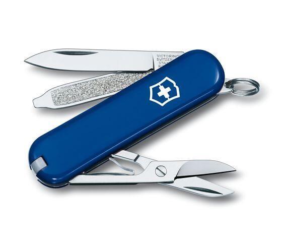 سكين رحلات 7 حركات 58 ملم أزرق فيكترونوكس Victorinox Swiss Army Knife Classic SD 58mm Blue With 7 Functions