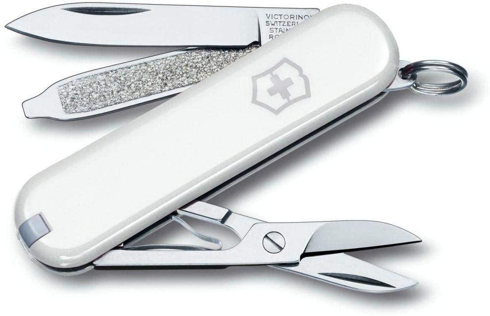 سكين حربي 7 حركات  58 ملم أبيض فيكترونوكس Victorinox Swiss Army Knife Classic SD 58mm White With 7 Functions