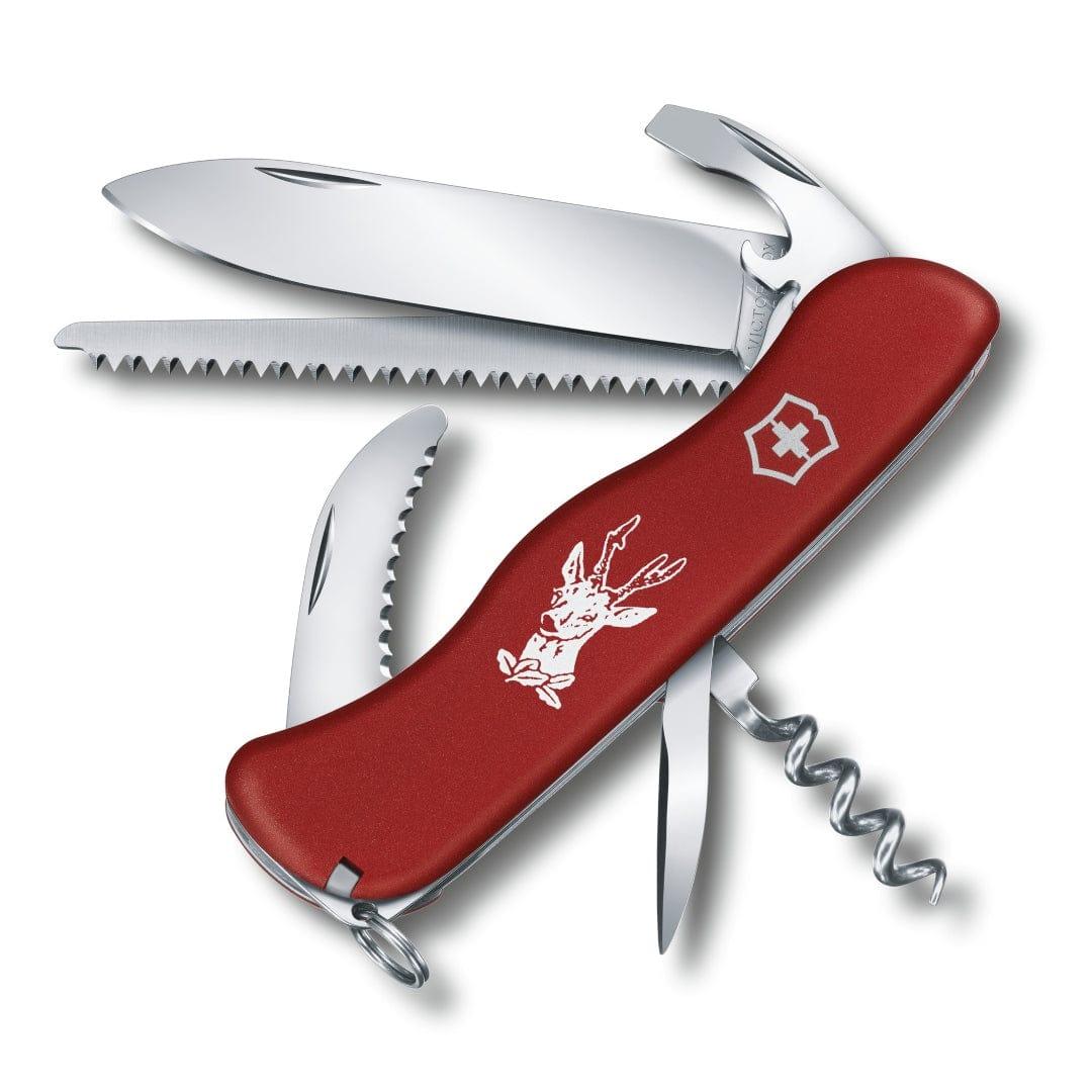 سكين جيب 12 قطعة 11 سم أحمر فيكترونوكس Victorinox Swiss Army Knife Hunter 111mm Red With 12 Functions