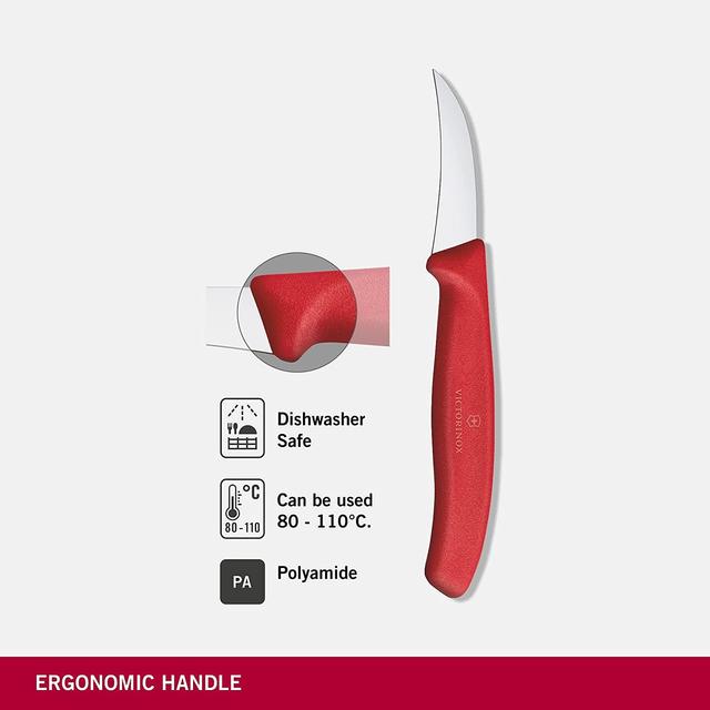 سكين مطبخ 8 سم أحمر فيكترونوكس Victorinox Swiss Classic Shaping Knife Red Nylon Handle Blade 8cm - SW1hZ2U6MTU4ODY0MQ==