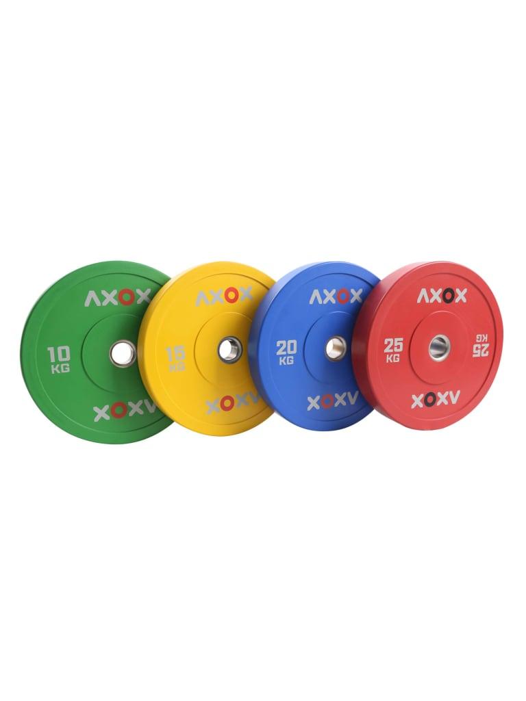 Axox Fitness Color Bumper Plates Size 20 Kg